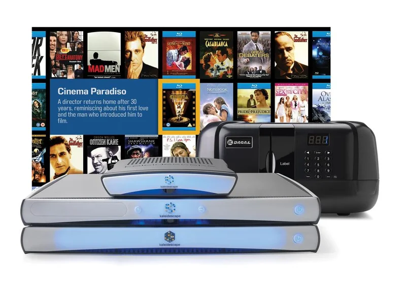 The compact player within a Kaleidescape system.